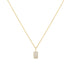 Gold Pavé Pendant Necklace
